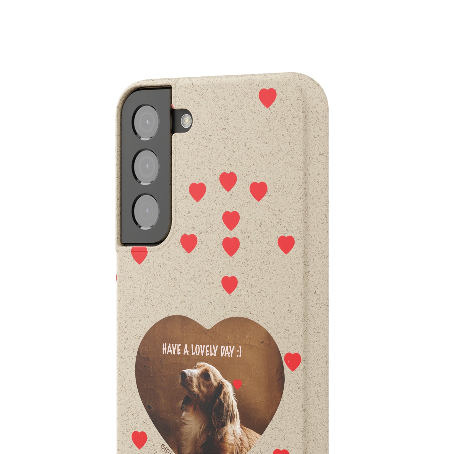 Biodegradable Phone Case with Dog Love