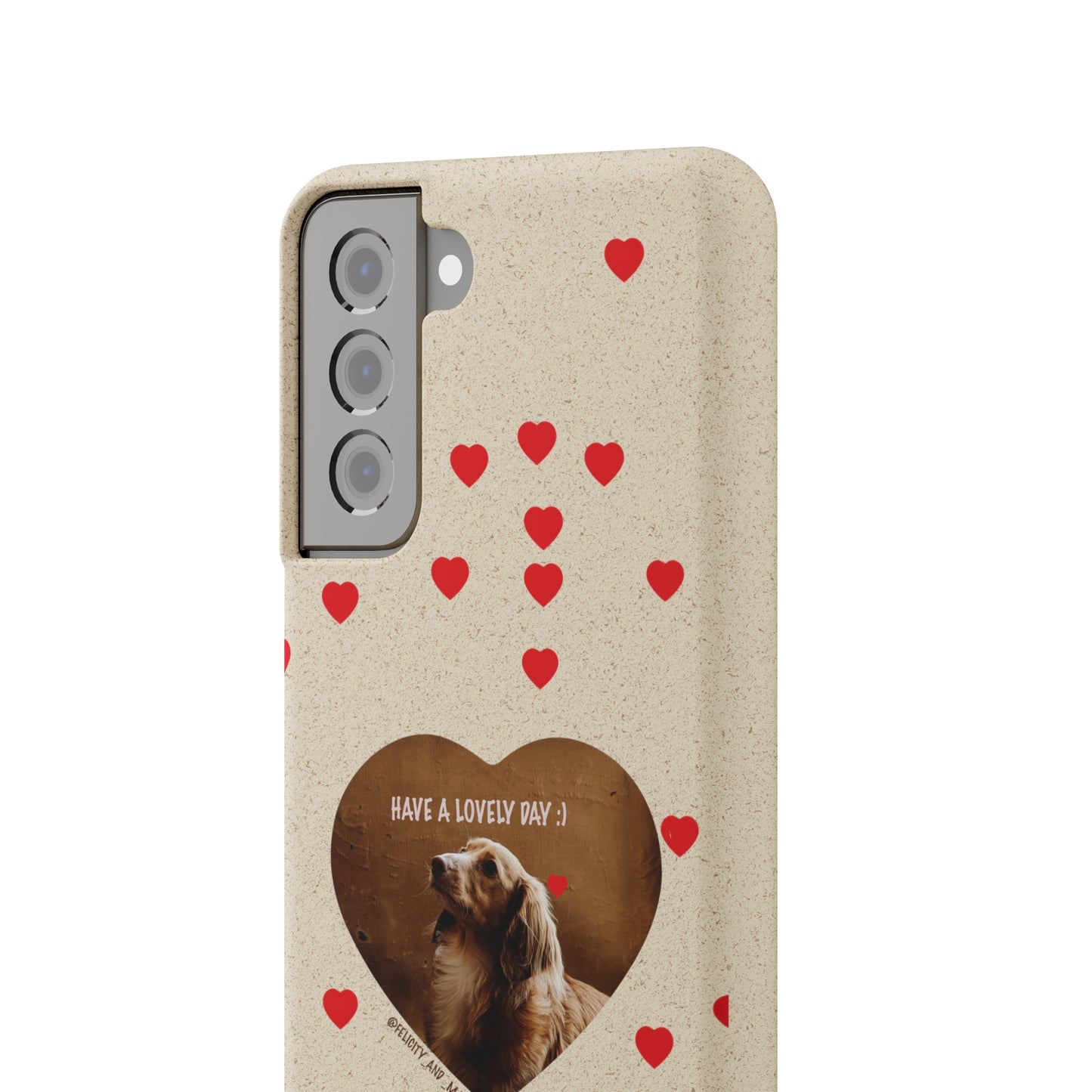 Biodegradable Phone Case with Dog Love