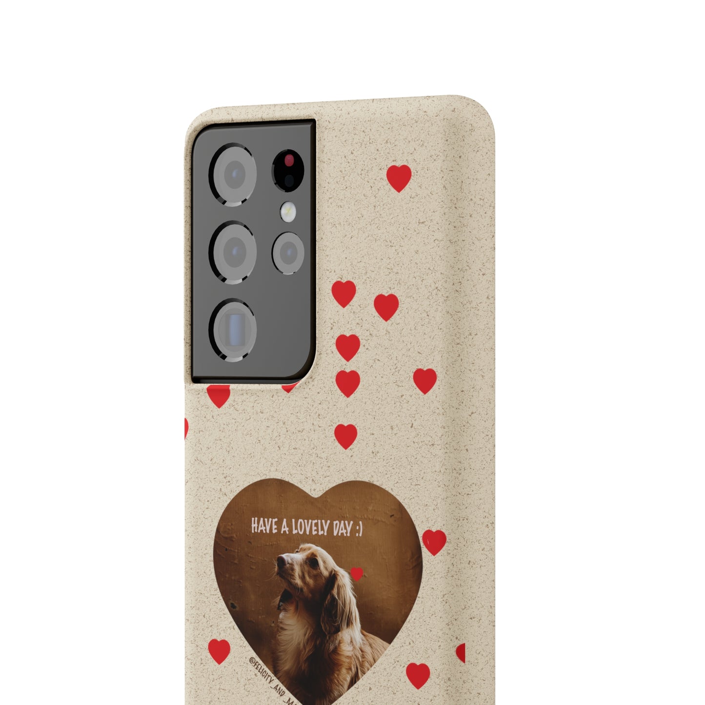 Biodegradable Phone Case with Dog Love