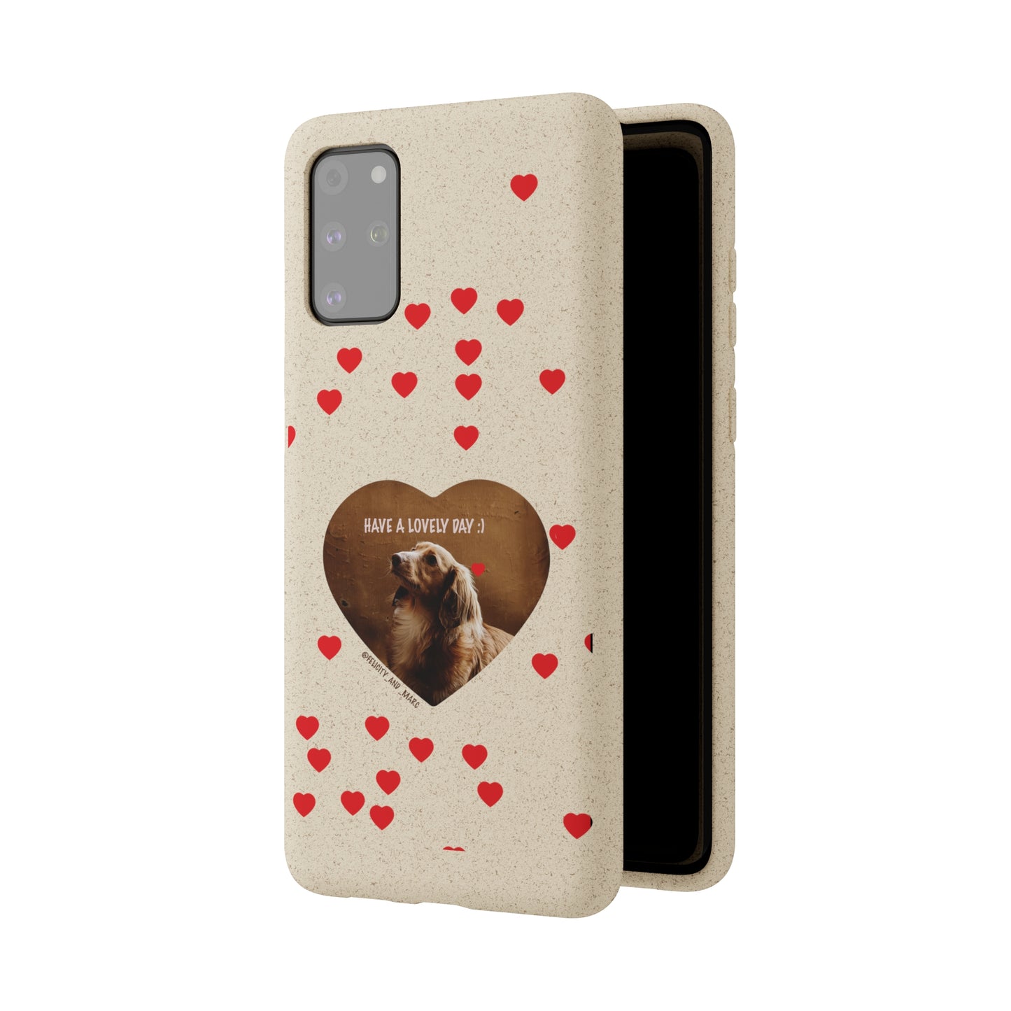 Biodegradable Phone Case with Dog Love