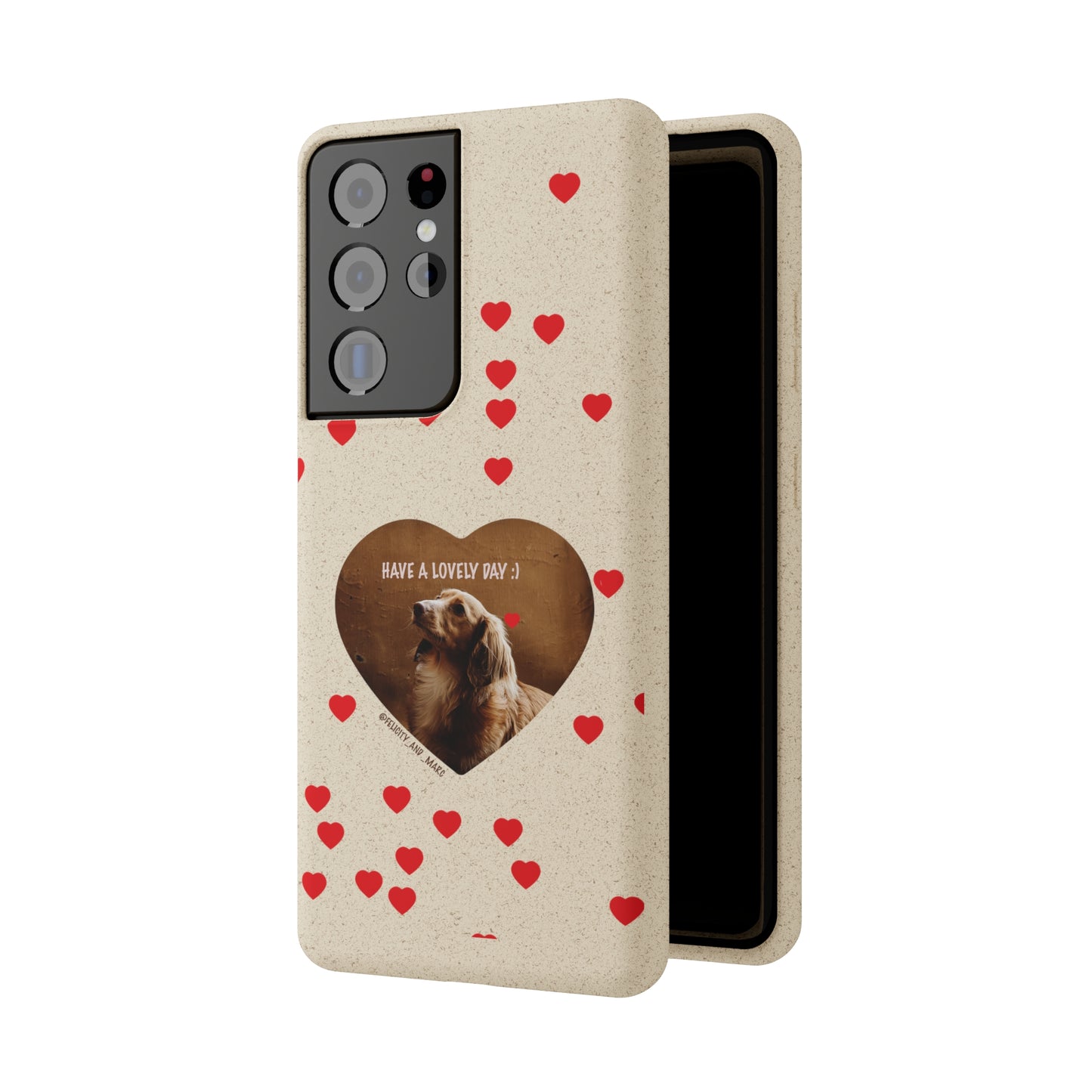 Biodegradable Phone Case with Dog Love