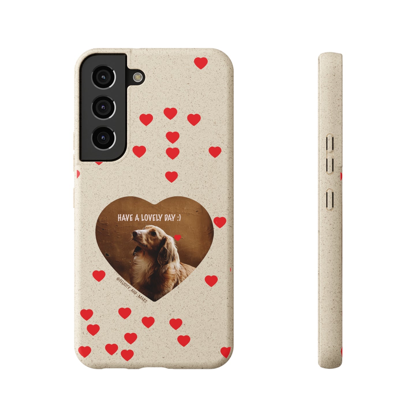 Biodegradable Phone Case with Dog Love