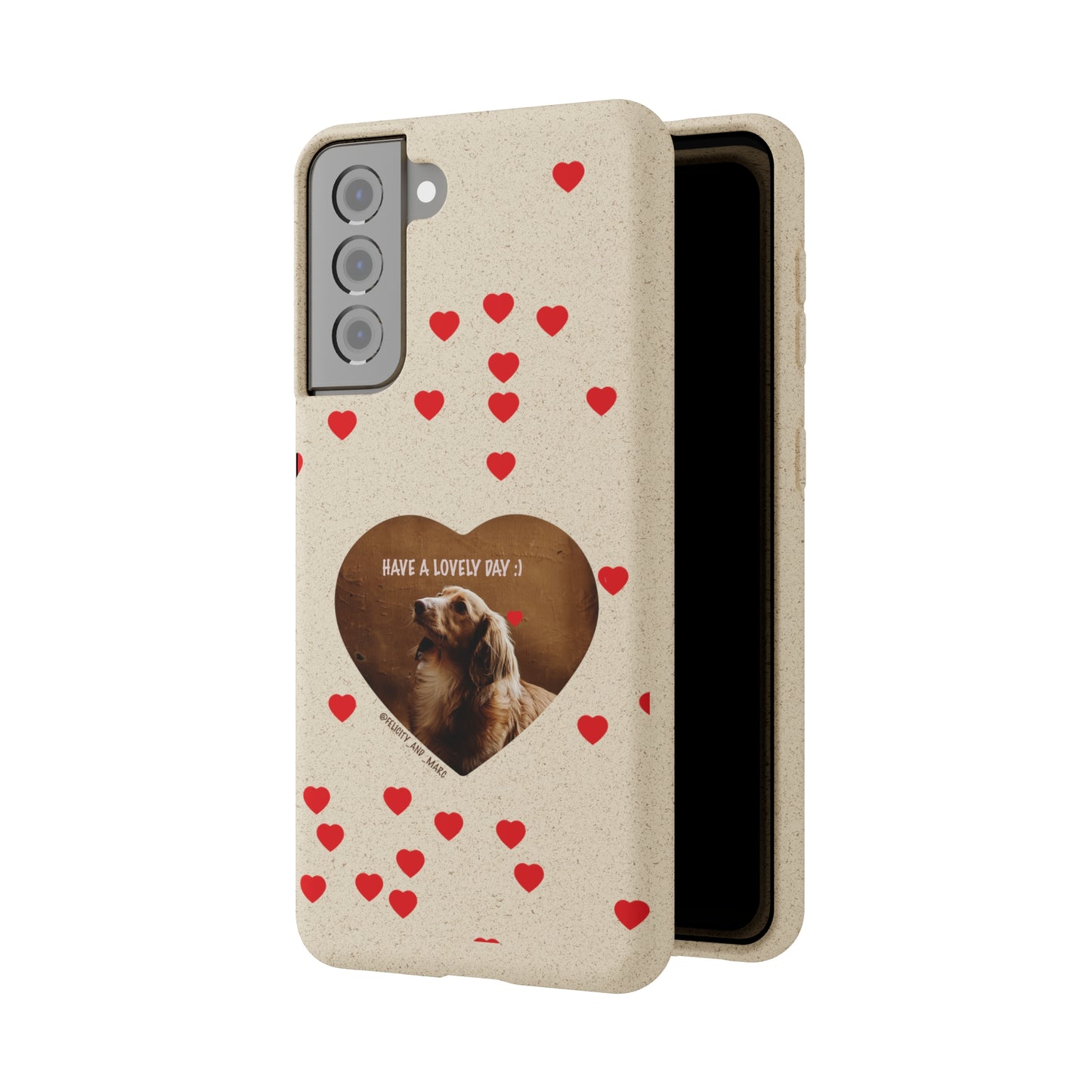 Biodegradable Phone Case with Dog Love