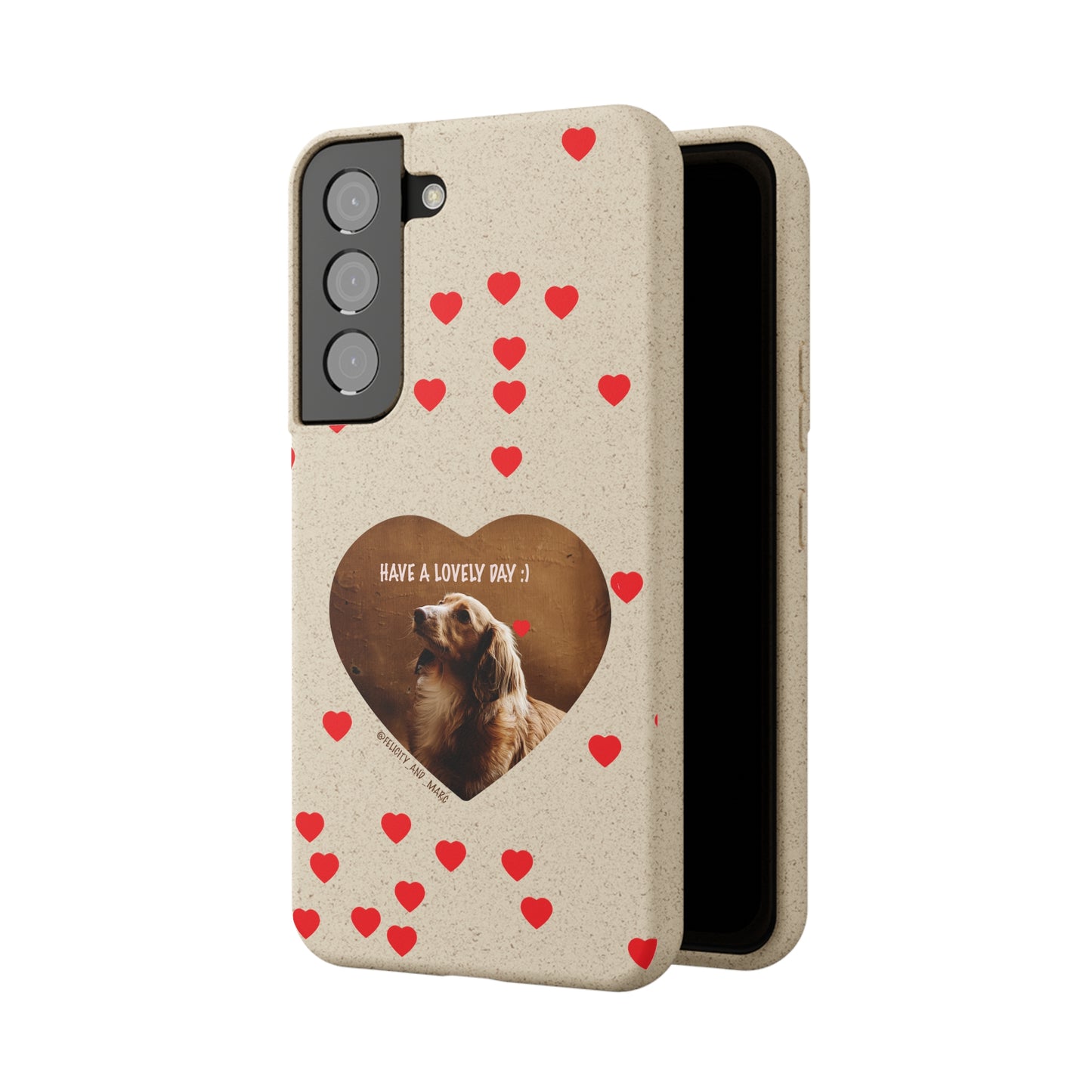 Biodegradable Phone Case with Dog Love