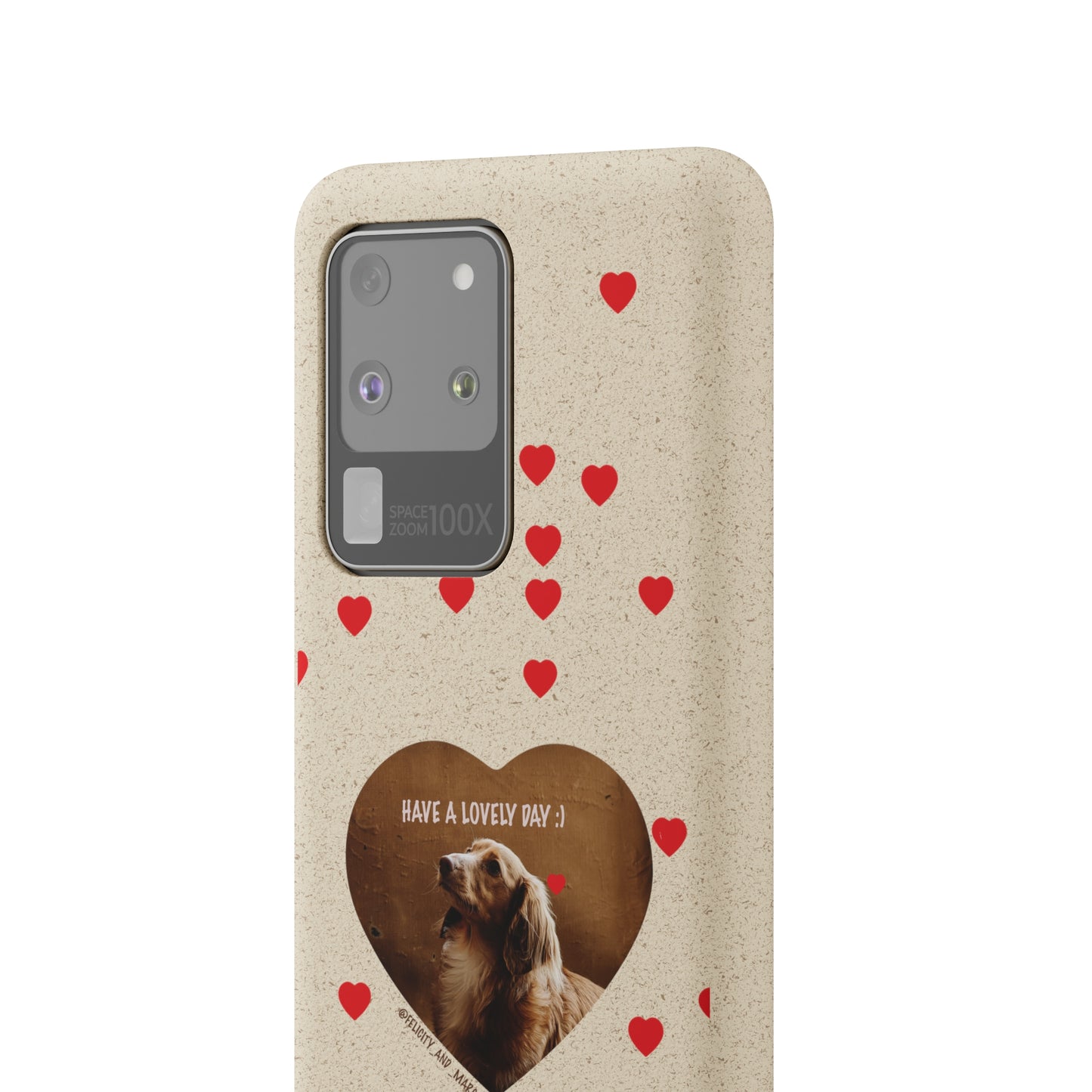 Biodegradable Phone Case with Dog Love