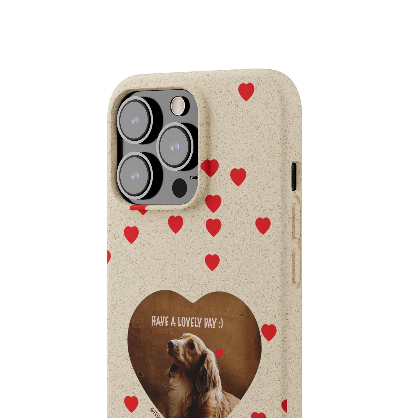 Biodegradable Phone Case with Dog Love
