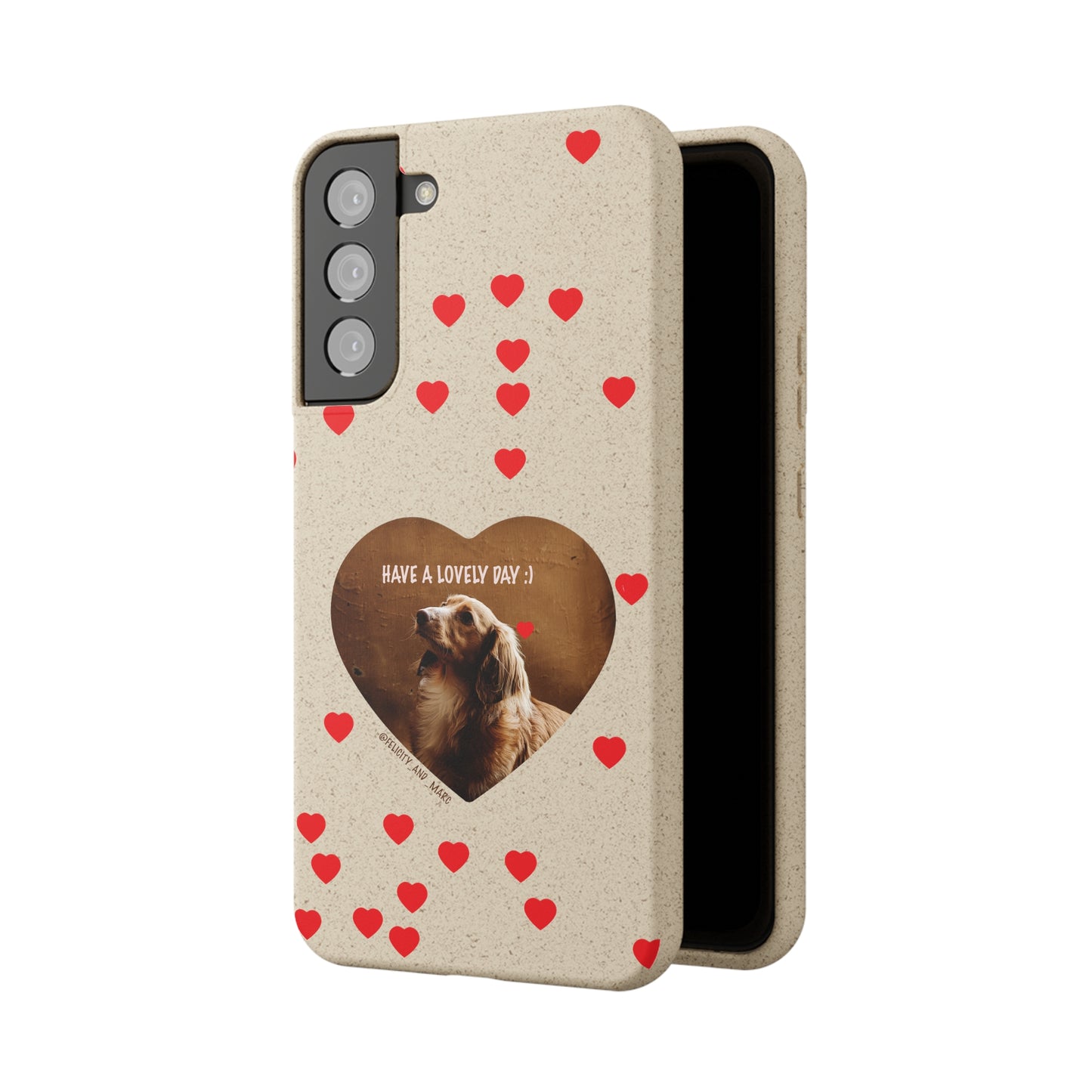 Biodegradable Phone Case with Dog Love