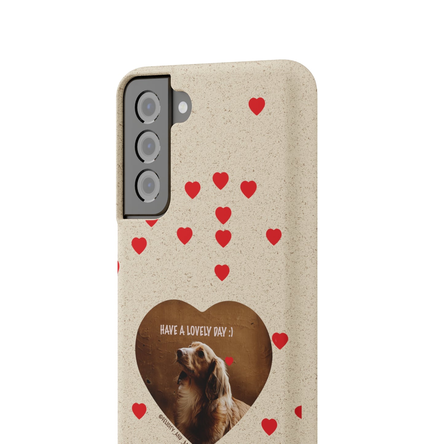Biodegradable Phone Case with Dog Love
