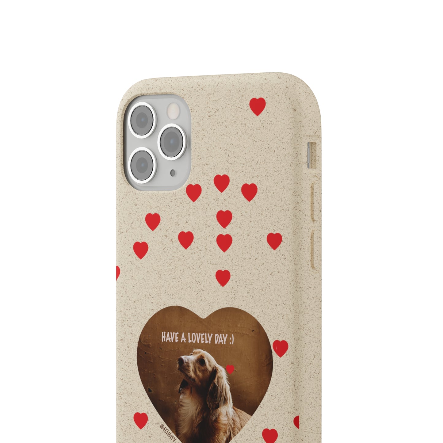 Biodegradable Phone Case with Dog Love