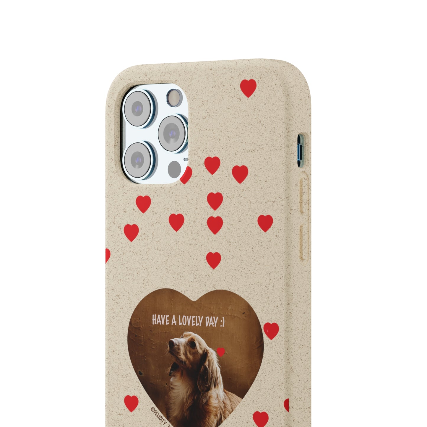 Biodegradable Phone Case with Dog Love