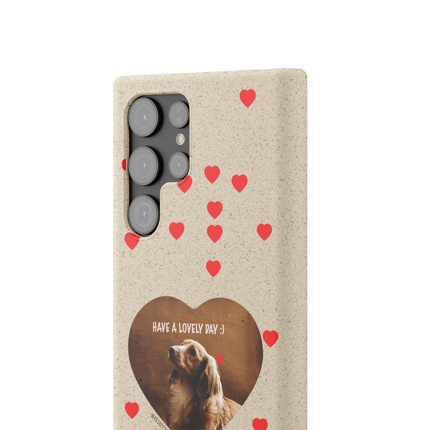 Biodegradable Phone Case with Dog Love