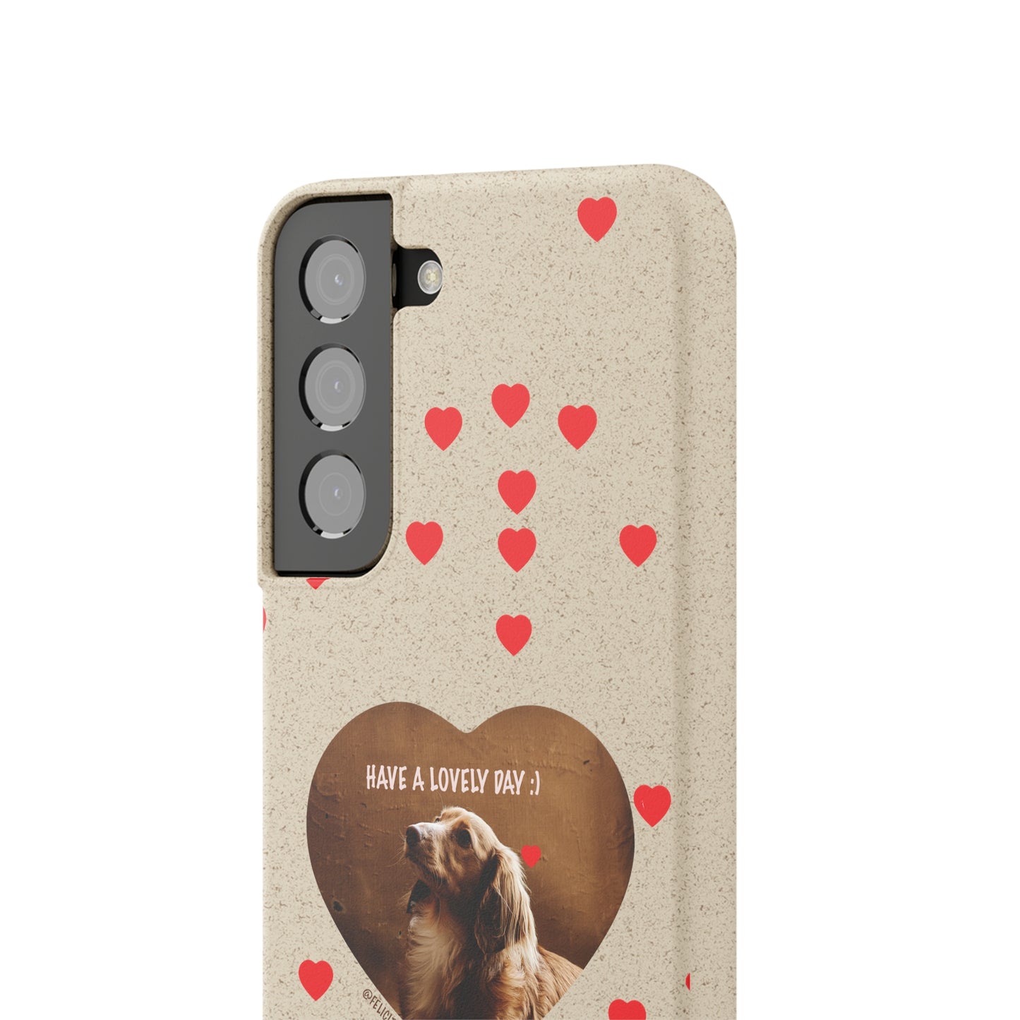 Biodegradable Phone Case with Dog Love