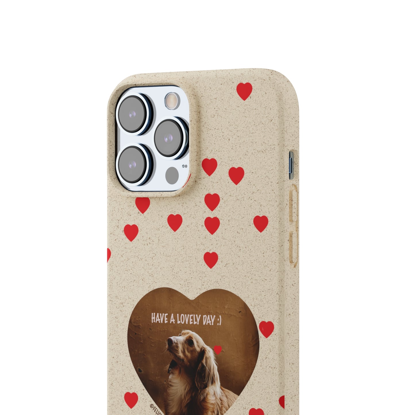 Biodegradable Phone Case with Dog Love
